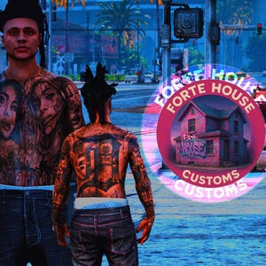 Male | DETROIT | Tattoo | Fivem | GTA | Skin | Ped |