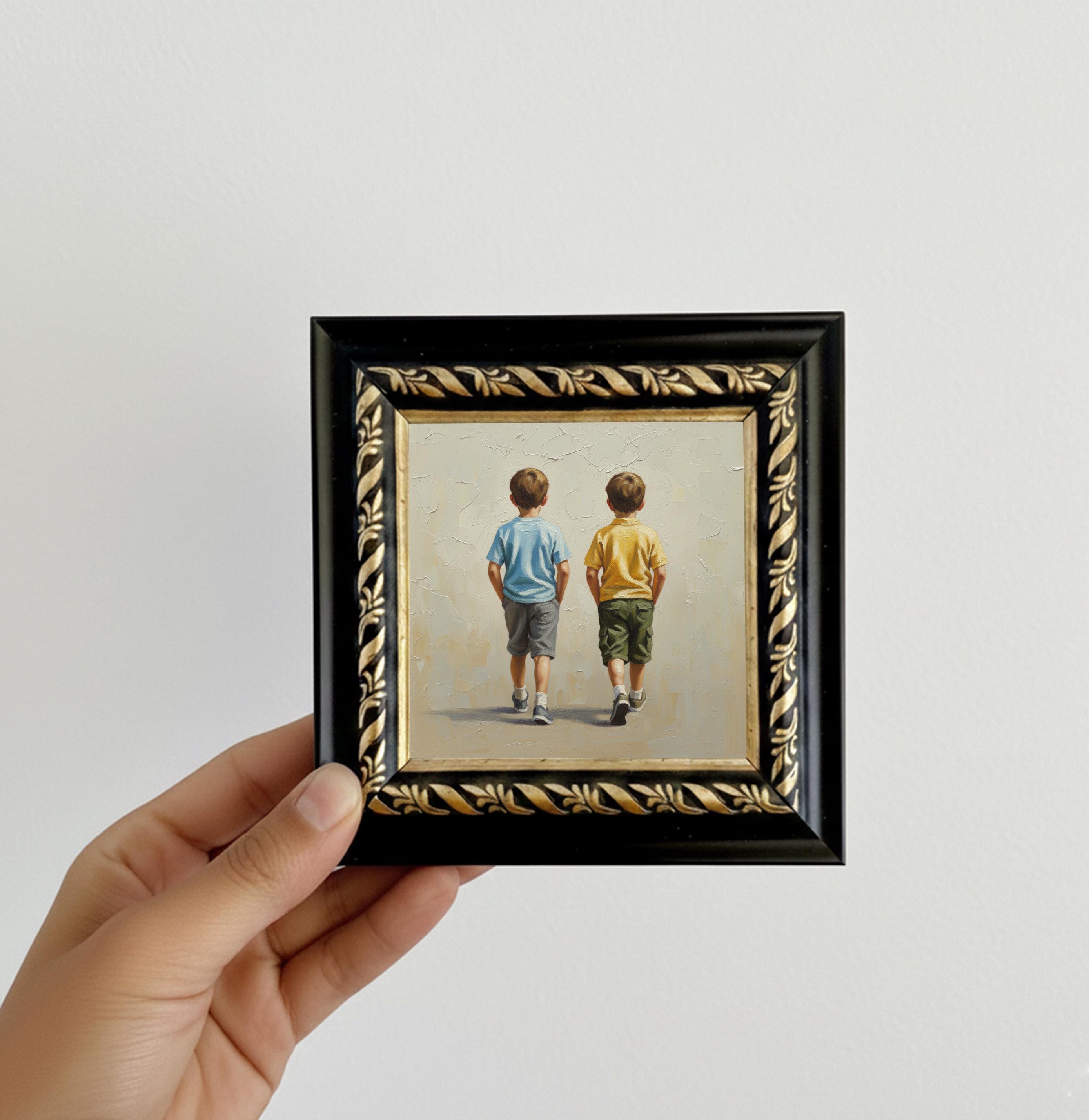 Two Boys Painting - Etsy
