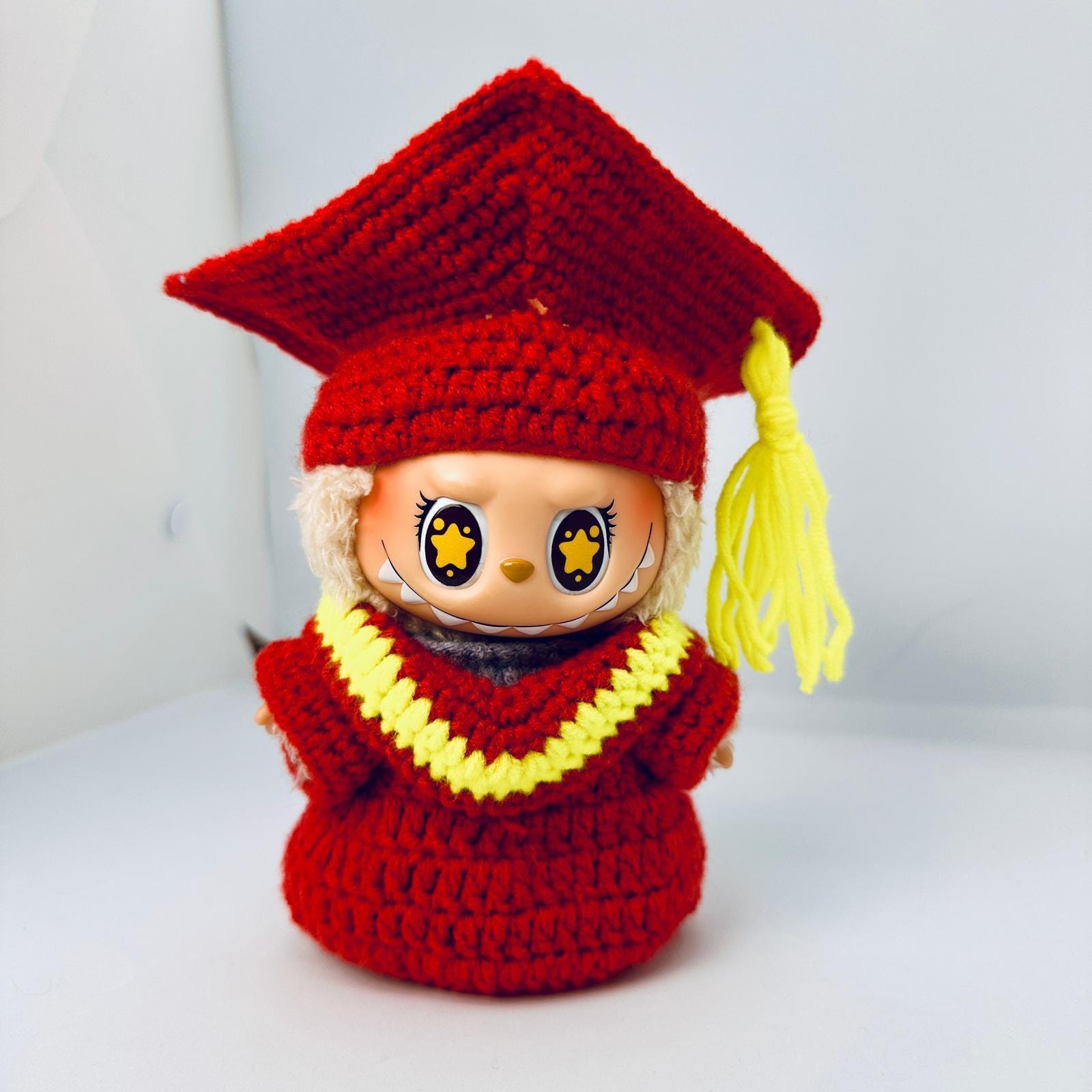 Graduation Gown Crochet Pattern For Labubu Dolls DIY Grad Gift Easy Graduation gown crochet pattern for labubu dolls diy grad gift easy