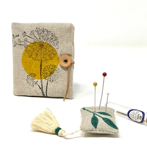 Handmade Needle Book: Irish Linen Sewing Kit Organizer