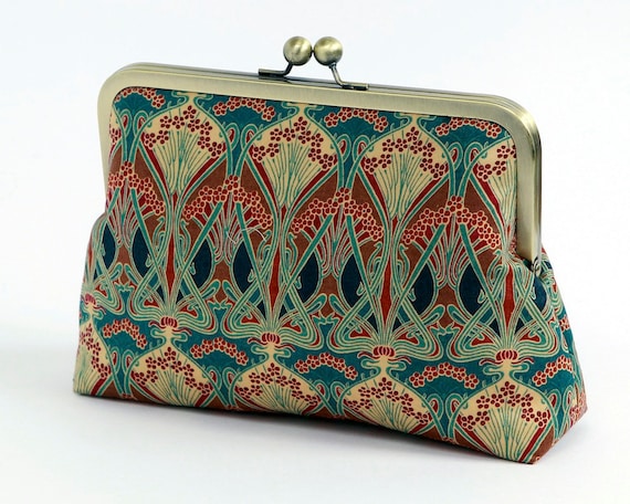 Mini Geometric Print Key Bag, Vintage Lipstick Storage Bag, Retro