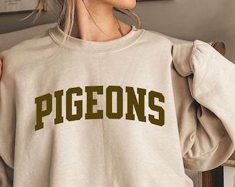 Pigeons Sweatshirt, Pigeon Sweatshirt, Pigeons Sweater, Fall Sweater, Bird Sweatshirt, Gift for Bird Lover, Gift for Pigeon Lover