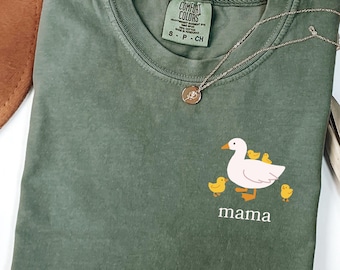 Goose Mom Shirt: Comfort Colors Mama Duck T-Shirt, Mama Goose Shirt, Cute Mom Shirt, Mama Shirt, Goose Mama Shirt, Duck Mama Shirt, Mom Gift