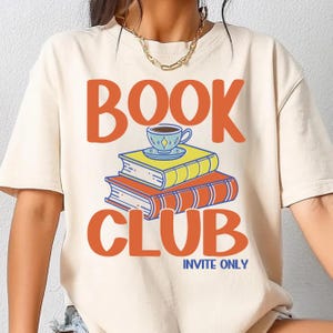 Book Club Reading PNG, Book Lover Gift, Cute Bookish PNG, Teacher Appreciation Reading PNG, Reading Shirt Design, Trendy Bookish Png