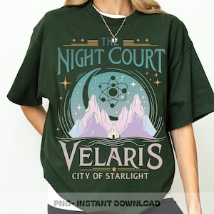 Velaris The Night Court Acotar PNG, Starlight City Design, Acotar Fantasy Printable PNG, Velaris The Night Court Png, Court Of Dreams Png