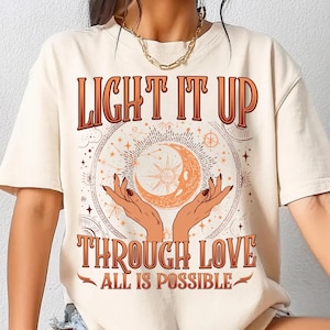 Light It Up PNG, Bryce Quinlan PNG, Through Love All Is Possible Png, Crescent City Fan Art, Sarah J Maas Merch, Bookish Gift, SJM Merch