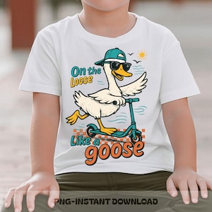 Funny Last Day of School Boy PNG, Silly Goose Summer Break Design, End of School Year Sublimation, School’s Out Boy Clipart, Summer Boy Png