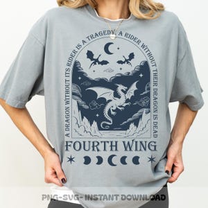 Basgiath War College SVG PNG, Fourth Wing Fan Art, Dragon Rider Clipart, Violet and Xaden, Fantasy Book Shirt, Romantasy Bookish Gift Idea