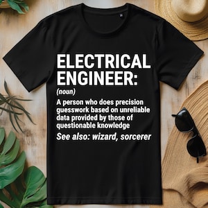 Electrical Engineer Definition Funny Engineering PNG, Engineer T-shirt Design