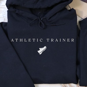 Athletic Trainer Hoodie, AT Shirt, Sport Sweater, Sport Trainer T-Shirt, Athletic Training, Personal Trainer, Coach Gift, At Christmas, H037
