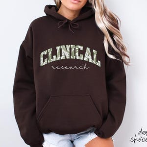 Clinical Research Hoodie, Medical Research Tee, Cozy Scientist Hoodie, Lab Professional Apparel, Pharma Research Gift, Medical Hoodie, H134