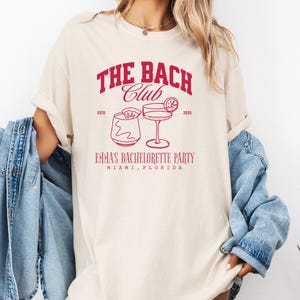 The Bach Club Bachelorette Shirts Bach Shirt Social Club Bach Club Shirts Bachelorette Party Shirts Bachelorette Shirts Comfort Colors A118