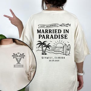 Mr and Mrs Shirts, Custom Couples Honeymoon Vacation Shirts, Just Married Shirt, Hubby Wifey Shirt, His and Hers Honeymoon Vibes Tee, A089