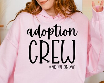 Pet Adoption Crew Hoodie, Rescue Pet Lover Sweatshirt, Animal Rescue Team Top, Gotcha Day Gift H403
