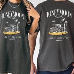 Custom Mr and Mrs Shirts,Couples Honeymoon Club Shirt, Just Married Shirt,Couples Matching Shirt, Honeymoon Gift For Newlywed, A107