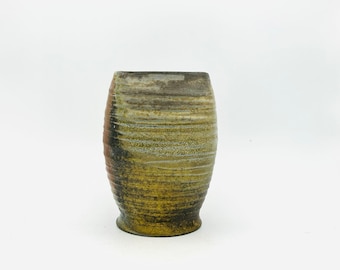 NEW! Olive Ash Wood Fired Vase by Lynn Isaacson