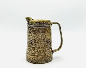 Amber Rim Salt Fired Pitcher by Lynn Isaacson