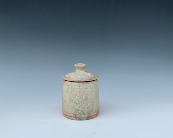 NEW! From The Flames Wood Fired Lidded Mini Jar by Lynn Isaacson