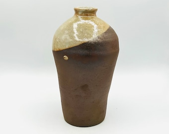 Shino Dipped Double Fired Vessel 1 by Lynn Isaacson