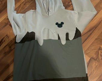 Geüpcycleerde Disney-hoodie met druipen