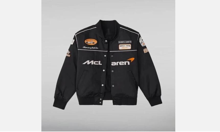 F1 マクラーレンチーム 刺繍 コットンジャケット マクラーレン F1 チーム Ready To Drive Varsity ジャケット – EURO