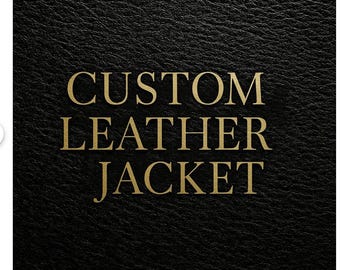 Custom Leather Biker Jacket: Personalized Name/Logo, Handmade pure leather jackets