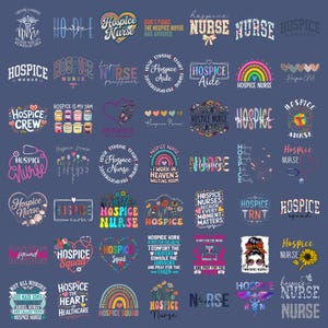 Hospice Nurse Png Bundle, Hospice Squad Png, Retro Groovy Floral, Funny Hospice Png, Nurse Gift Png, Hospice Aide Sublimation Designs