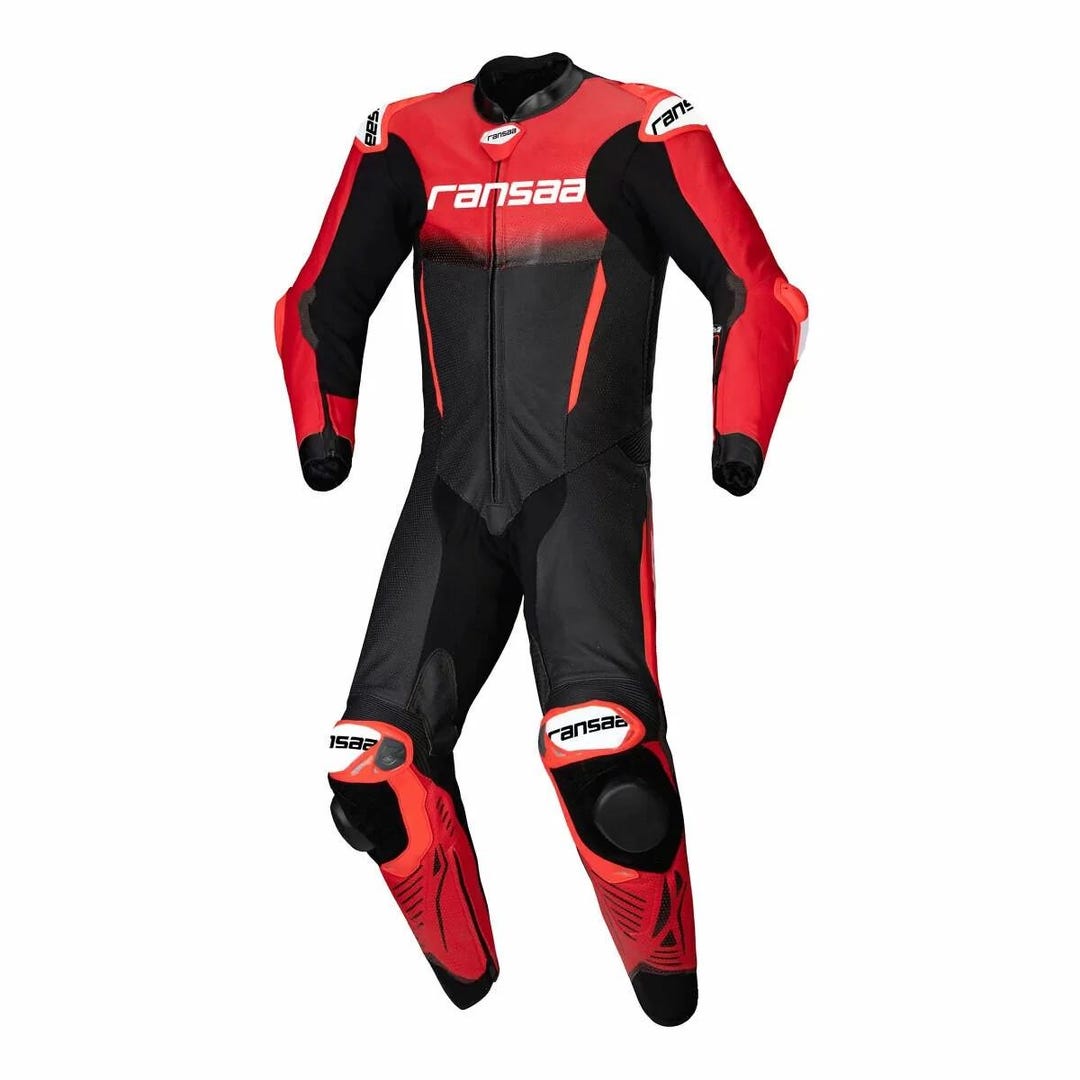 Men’s One-piece Leather Motorcycle Racing Suit | Full-body Custom Made ...