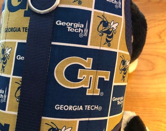 Small Dog Harness, Georgia Tech dog harness, made  in USA, dog harnesses, pet clothing,