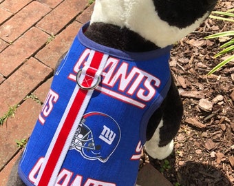 Small Dog Harness, New York Giants Made  in USA, dog harnesses, pet clothing, Nats