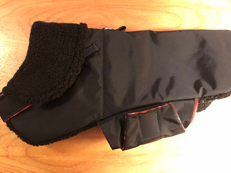 Westie Black Waterproof, insulated, breathable Sherpa Lined Dog Winter Jacket, Dog Coat, Dog Jackets, Dog Jacket image 2