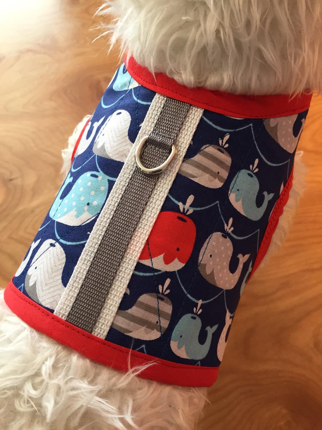 Happy Whales Small Dog Harness Made in USA Dog Harness Dog Etsy