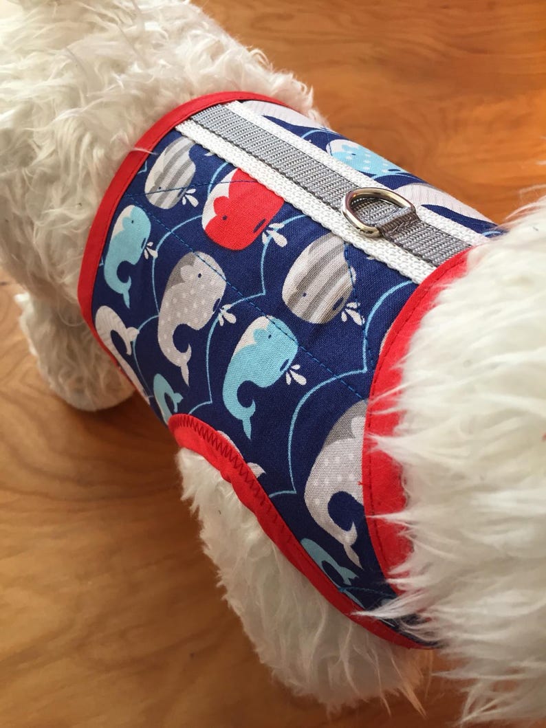 Happy Whales Small Dog Harness Made in USA Dog Harness Dog Etsy
