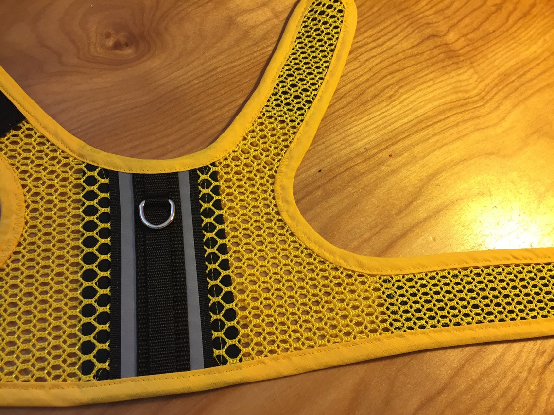 Reflective Tape Breathable Mesh Small Dog Harness Made in USA - Etsy