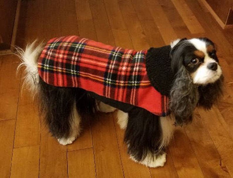 Westie Tartan Plaid Sherpa Lined Dog Jacket Dog Coat Dog Etsy