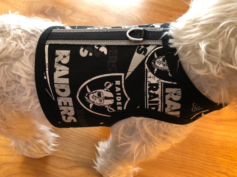 Small Dog Harness Las Vegas Raiders Made in USA Dog Etsy