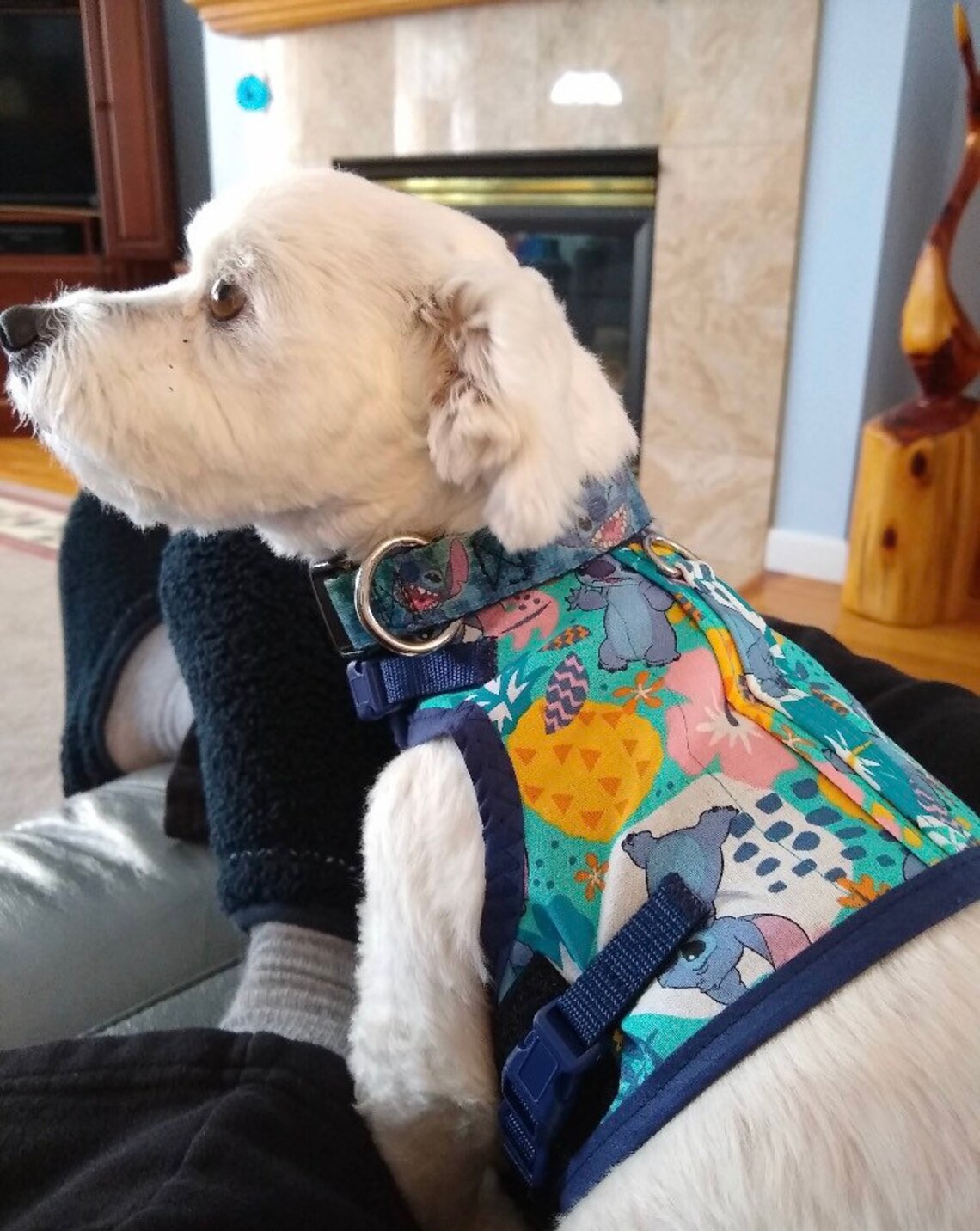 Stitch Inspired Small Dog Harness Made in USA Dog Harnesses Etsy