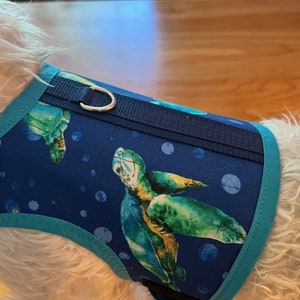 Sea Turtle II Small Dog Harness Made in USA, Dog Harness, Dog Harnesses ...