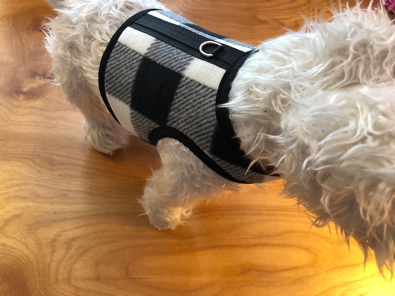 Buffalo Check Small Dog Harness Made in USA Dog Harnesses Etsy