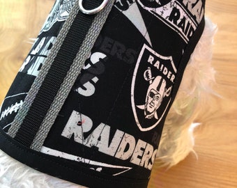 Small Dog Harness, Las Vegas Raiders Made  in USA, dog harnesses, pet clothing
