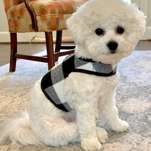 Buffalo check Small Dog Harness Made in USA, dog harnesses, pet clothing