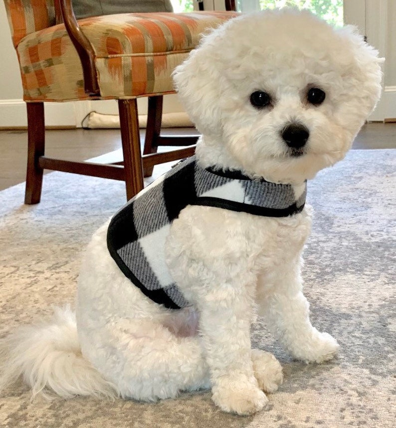 Buffalo Check Small Dog Harness Made in USA Dog Harnesses Etsy