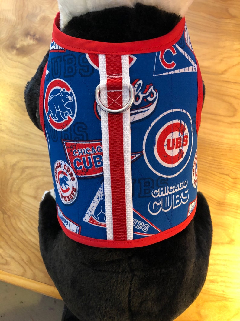 Small Dog Harness Chicago Cubs Made in USA Dog Harnesses Etsy