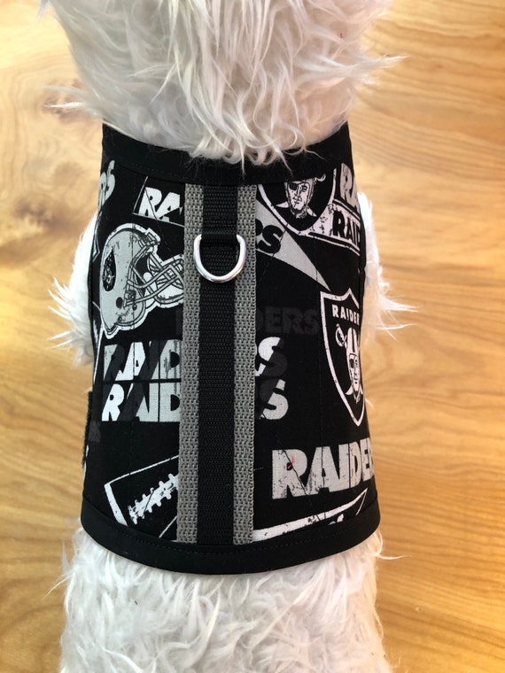 Small Dog Harness Las Vegas Raiders Made in USA Dog Harnesses Pet Clothing Etsy