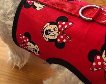 Minnie mouse dog harness hot sale