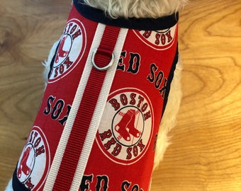 Kleines Hundegeschirr, Boston Red Sox Made in USA, Hundegeschirre, Haustierbekleidung