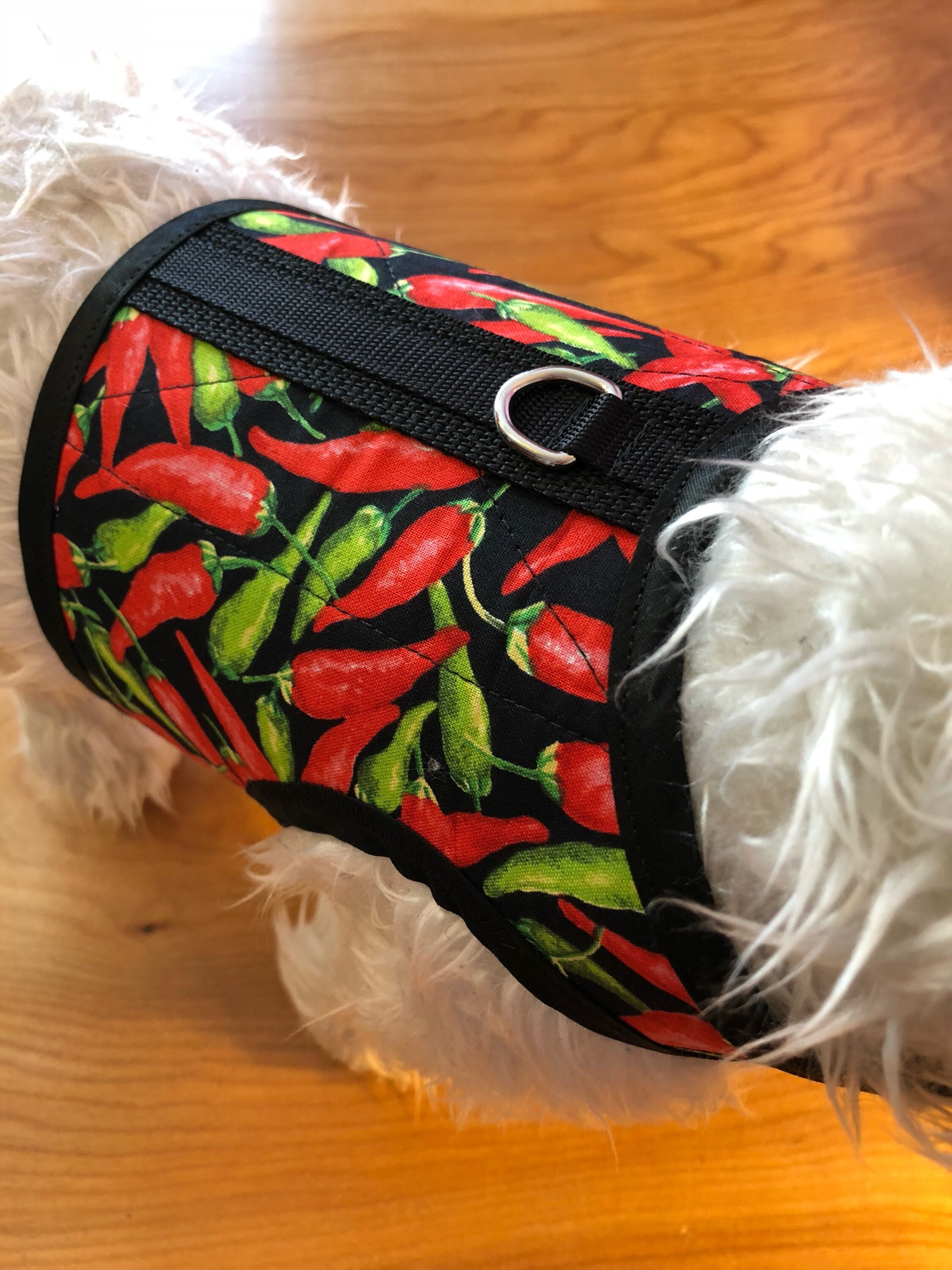 Chili Peppers print small dog harness red hot chili peppers Etsy