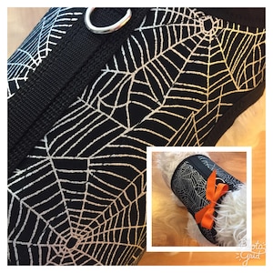 Halloween Spider web Small Dog Harness Made in USA, dog harness, dog harnesses