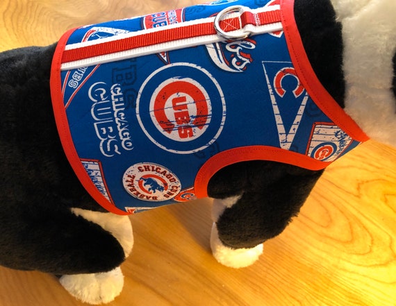 Small Dog Harness Chicago Cubs Made in USA Dog Harnesses 