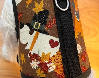 Pilgram Pup imbracatura per cani del Ringraziamento, Ringraziamento, Made in USA, imbracature per cani, abbigliamento per animali domestici